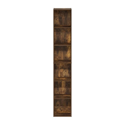 Furinno LUDER Book Shelf, 6-Tier Tall Modern Bookshelf, Bookcase with Open Shelves, 9.3 x 12 x 71, for Living Room, Bedroom, Home Office, Amber Pine - color: Amber Pine, size: 6-Tier, 12.1-Inch Width