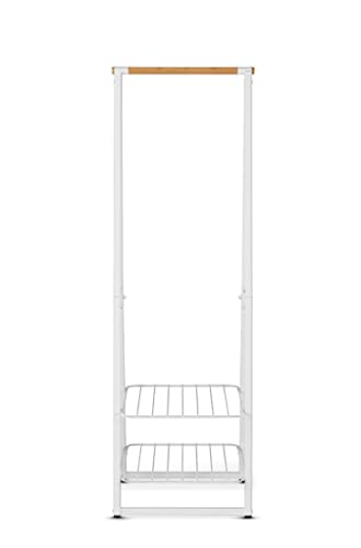 Brabantia - Linn Clothes Rack - Multi-Functional - Space Saver - Adjustable Shelves - Wardrobe Hanging - Drying Rack - Freestanding - Stable - White - Small - color: White, size: Small