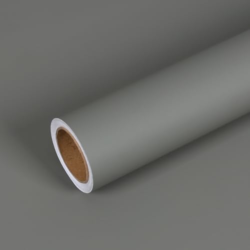 VEELIKE 15.7''x354'' Thick Grey Wallpaper Peel and Stick for Bedroom Bathroom Kitchen Self Adhesive Grey Contact Paper for Cabinets Walls Countertops Waterproof Removable Wallpaper for Living Room - color: Dark Gray, size: 15.7" x 354"