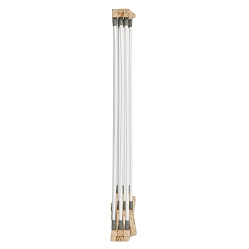 Household Essentials X-Frame Clothes Drying Rack, Stabile Wood Frame with Slanted Feet, Smooth Vinyl Wrapped Rods, 23.8 Feet of Hanging Space, Ready to Assemble, Flat Top, Natural - color: Natural/White Pine