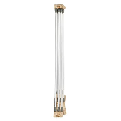 Household Essentials X-Frame Clothes Drying Rack, Stabile Wood Frame with Slanted Feet, Smooth Vinyl Wrapped Rods, 23.8 Feet of Hanging Space, Ready to Assemble, Flat Top, Natural - color: Natural/White Pine