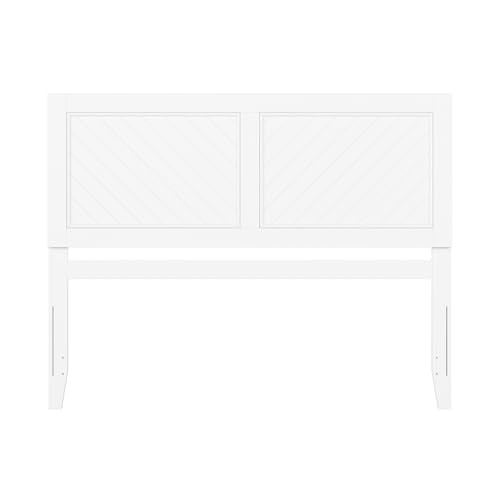 AFI, Canyon Queen Solid Wood Rustic Farmhouse Headboard, White - color: White, size: Queen (U.S. Standard)