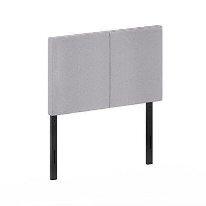 Furinno Roanne Upholstered Headboard, Twin, Glacier - color: Glacier, style: Twin-Plain