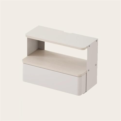 Wall Mounted Nightstand Floating Bedside Table with Drawer Wall Cabinet Small Night Stand for Small Space Lightweight(White,28.5cm) - color: White, size: 28.5cm