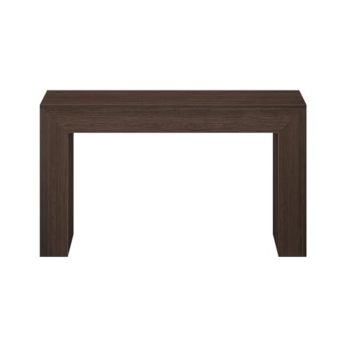 Plank+Beam Grand Console Table, 56 Inch, Walnut Wirebrush | Balanced, Statement Design, Low-VOC Finish, Easy Assembly, Solid Wood - color: Walnut Wirebrush, size: 56 Inch without Shelf