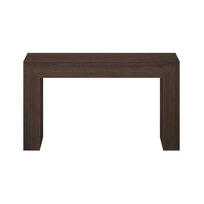 Plank+Beam Grand Console Table, 56 Inch, Walnut Wirebrush | Balanced, Statement Design, Low-VOC Finish, Easy Assembly, Solid Wood - color: Walnut Wirebrush, size: 56 Inch without Shelf