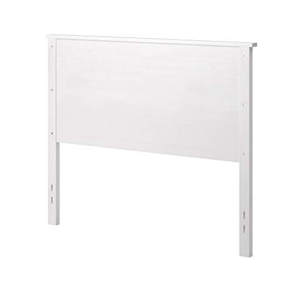 Farmhouse Style Wood Panel Headboard in Gloss White - Full Size - color: Gloss White, size: Full
