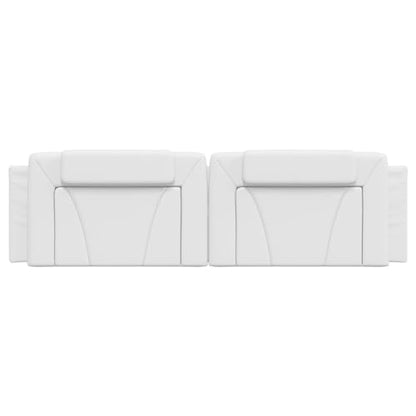 vidaXL Headboard Cushion Viana White 72" Faux Leather | Fits in with various bedroom styles, Covers can be removed for hassle-free cleaning, - color: White, size: 72"