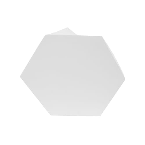 Irregular Nesting Coffee Table Set of 2, Modern Hexagon Side Table, MGO End Table Accent Tables for Living Room Apartment Balcony Office, White - color: 30.25" White