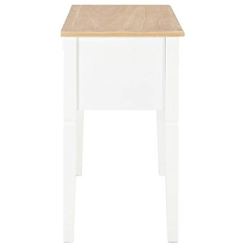 Home Office Desk,Modern Minimalist Style Game Table,Writing Desk for Student Study, Bedroom Dresser,Writing Desk White 43.1"x17.7"x30.5" Wood