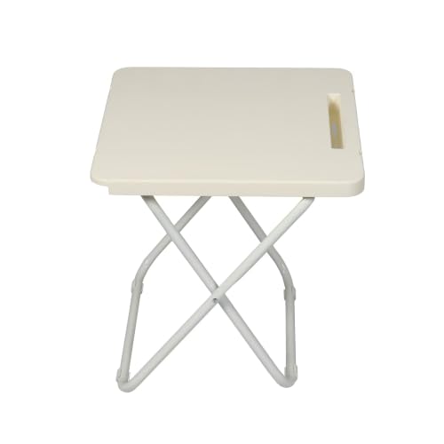 Folding Table Square Portable Compact with Hard Plastic Surface | 65 lb Max Load, Folds Flat for Storage, 40 x 40 x 39.8 cm, 1.86 kg, No Assembly Required
