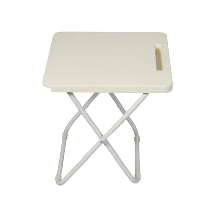 Folding Table Square Portable Compact with Hard Plastic Surface | 65 lb Max Load, Folds Flat for Storage, 40 x 40 x 39.8 cm, 1.86 kg, No Assembly Required