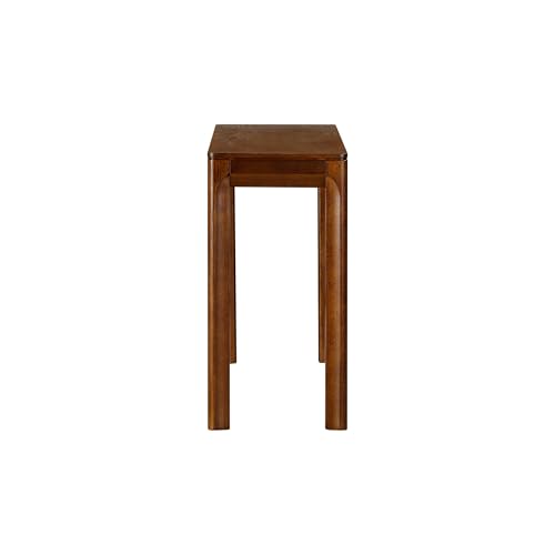 Flow 47-Inch Console Table, Modern Solid Wood Entryway Table with Hidden Drawer, Waterproof & Heat Resistant, Narrow Table for Hallway, Living Room & Foyer, Dark Walnut - color: Dark Walnut, size: 47 Inch, style: Console