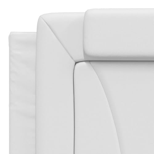 vidaXL Headboard Cushion Viana White 72" Faux Leather | Fits in with various bedroom styles, Covers can be removed for hassle-free cleaning, - color: White, size: 72"