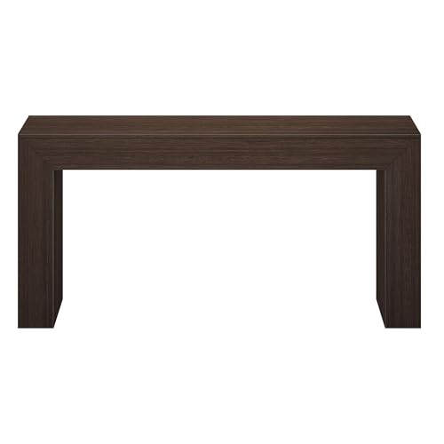 Plank+Beam Grand Console Table, 66 Inch, Walnut Wirebrush | Perfectly Balanced Design, Non-Toxic Finishes, Hassle-Free Setup, Easy Assembly, Solid Wood - color: Walnut Wirebrush, size: 66 Inch without Shelf