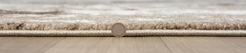 Keen Home Design Runner Rugs - 32"x119" Non-Shedding, Thick Pile Abstract Rugs for Kitchen, Living Room, Bedroom, Dining Room, Entryway - Size: 2'8" x 9'11", Skies Beige - color: Skies Beige, size: 2'8" x 9'11" (Runner)
