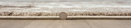 Keen Home Design Runner Rugs - 32"x119" Non-Shedding, Thick Pile Abstract Rugs for Kitchen, Living Room, Bedroom, Dining Room, Entryway - Size: 2'8" x 9'11", Skies Beige - color: Skies Beige, size: 2'8" x 9'11" (Runner)
