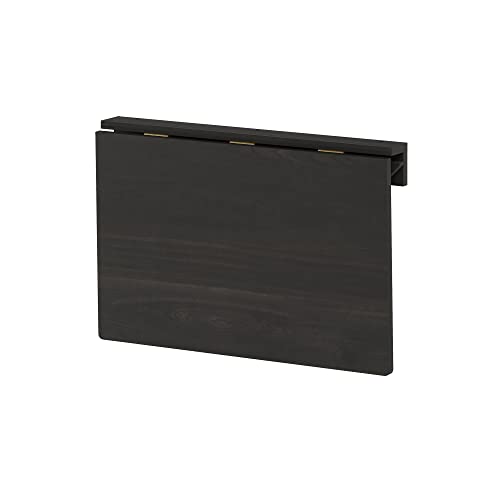 Furinno Hermite Wall Mounting Folding Table, Espresso - color: Espresso