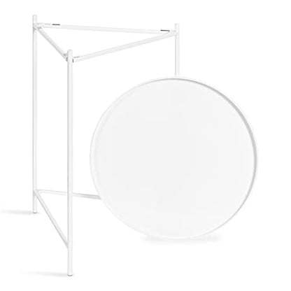Kate and Laurel Ulani Modern Nesting Side Table, Set of 2, White, Sophisticated Glam End Tables for Storage and Display - color: White
