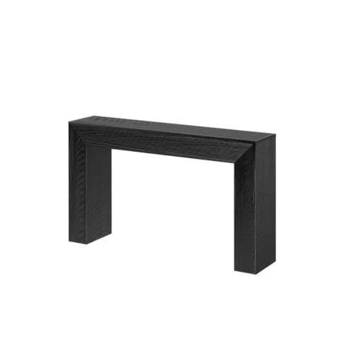 Plank+Beam Camden Console Table, 56 Inch, Rustic Char | Low-VOC Finish, Rustic Finish, Solid Wood - color: Rustic Char, size: 56 Inch without Shelf