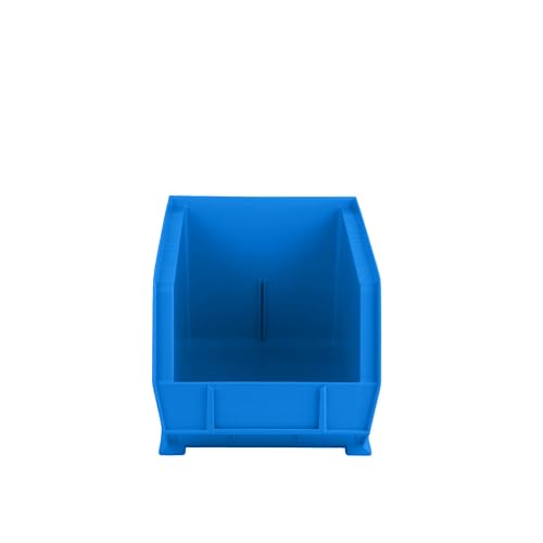 15" x 8" x 7" Plastic Stackable Storage Bin, Hudson Blue - color: Hudson Blue, size: 1 Pack