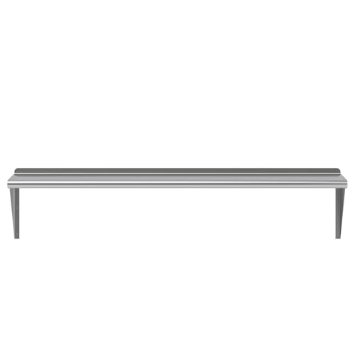 AmGood 60" Long X 14" Deep Stainless Steel Wall Shelf | NSF Certified | Appliance & Equipment Metal Shelving | Kitchen, Restaurant, Garage, Laundry, Utility Room - size: 60" Long X 14" Deep