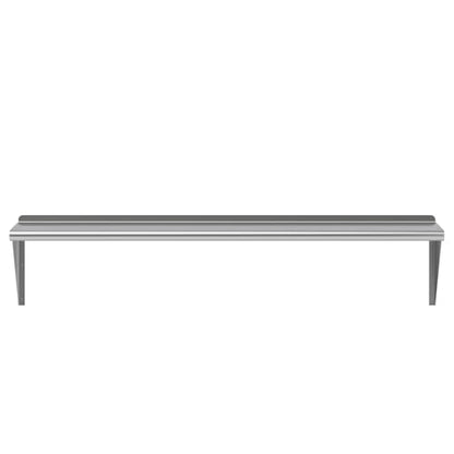 AmGood 60" Long X 14" Deep Stainless Steel Wall Shelf | NSF Certified | Appliance & Equipment Metal Shelving | Kitchen, Restaurant, Garage, Laundry, Utility Room - size: 60" Long X 14" Deep