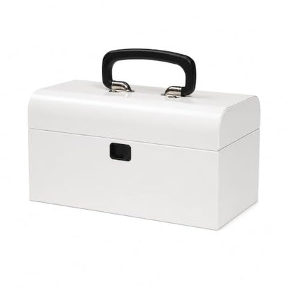 K.balt Retro Portable Mini Toolbox White Steel Tool Box - color: White, size: Retro