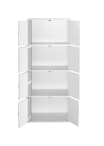 Hodedah Bookcase - color: White