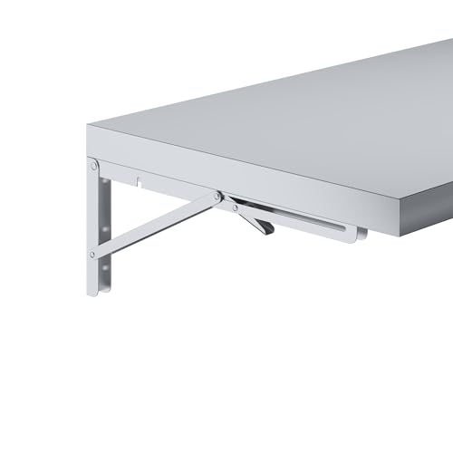 AmGood Stainless Steel Folding Wall Shelf 18 in. x 48 in. | NSF | Concession Stand, Food Truck, Kitchen, Restaurant, Garage, Laundry, Utility Room - size: 48" Long X 18" Deep