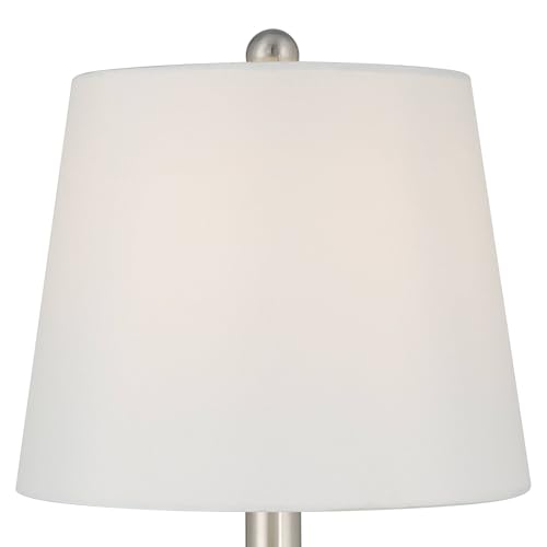 Arianna 16" Small Table Lamp White Flower Ceramic Accent Modern | Cottage Living Room Bedroom Bedside Nightstand House Office Home Family