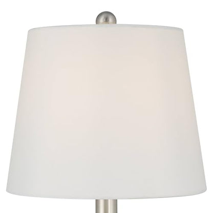 Arianna 16" Small Table Lamp White Flower Ceramic Accent Modern | Cottage Living Room Bedroom Bedside Nightstand House Office Home Family
