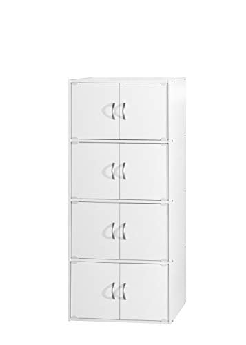 Hodedah Bookcase - color: White