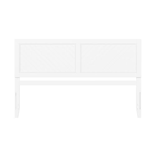 AFI, Canyon King Solid Wood Rustic Farmhouse Headboard, White - color: White, size: King (U.S. Standard)
