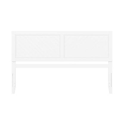 AFI, Canyon King Solid Wood Rustic Farmhouse Headboard, White - color: White, size: King (U.S. Standard)
