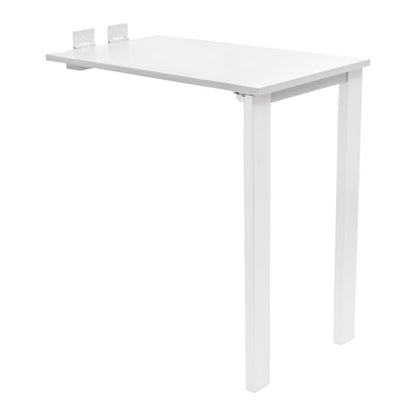 Wall Mounted Bar Table, Folding Flip-up Dining Table with Support Legs, Wooden Drop-Leaf Wall Desk for Kitchen Laundry Room Office, 29.52 x 15.75 x 29.13 Inch