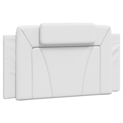 Viana 39.4 Inch Faux Leather Headboard Cushion, Upholstered Wall Mounted Bed Backrest Pillow for Twin Bed, White - color: White, size: 39.4 inch headboard
