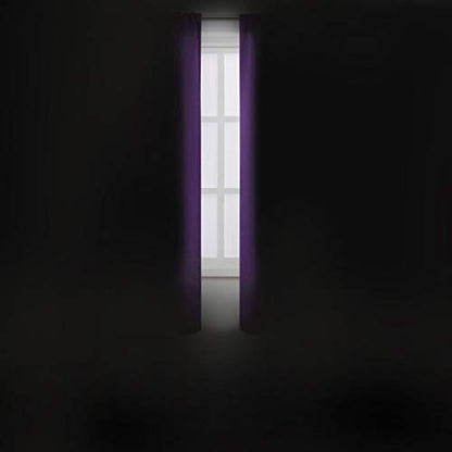 Purple Blackout Curtains/52 x 63 Inch/Set of 2 Panels Room Darkening Curtains for Bedroom - color: Purple, size: 52"W x 63"L (Pack of 2)