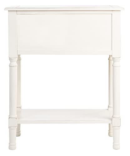 SAFAVIEH Furniture - Primrose 3-Drawer Console Table - Distressed White - Solid Wood - Farmhouse Classic Design - Ideal for Entryway, Living Room, Hallway, 23.5" W x 13" D x 29.5" H (CNS5707A) - color: Distressed White