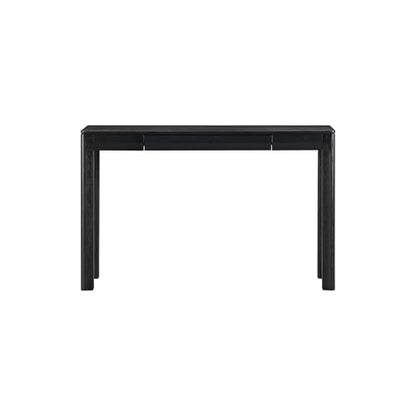 Flow 47-Inch Console Table, Modern Solid Wood Entryway Table with Hidden Drawer, Waterproof & Heat Resistant, Narrow Table for Hallway, Living Room & Foyer, Burnt Black - color: Burnt Black, size: 47 Inch, style: Console