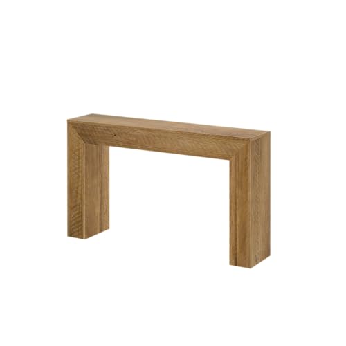 Plank+Beam Camden Console Table, 56 Inch, Rustic Barnwood Brown | Low-VOC Finish, Rustic Finish, Solid Wood - color: Rustic Honey, size: 56 Inch without Shelf