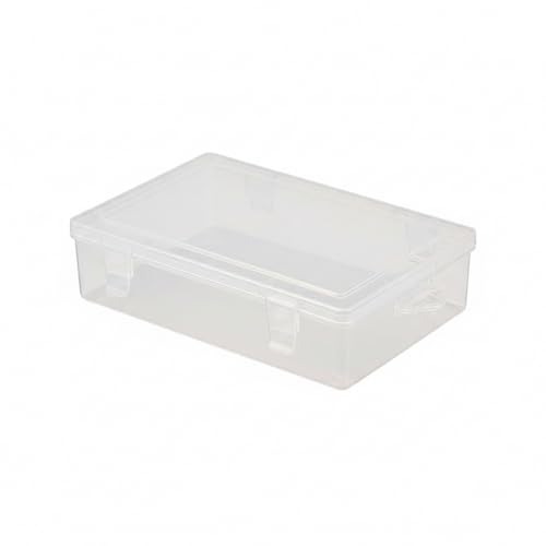 Stackable Clear Plastic Storage Bins with Lids, Transparent PP Organizer Boxes for Drawers, Shelves, and Desktops - size: 9.33 x 5.63 x 2.09 in