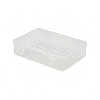 Stackable Clear Plastic Storage Bins with Lids, Transparent PP Organizer Boxes for Drawers, Shelves, and Desktops - size: 9.33 x 5.63 x 2.09 in