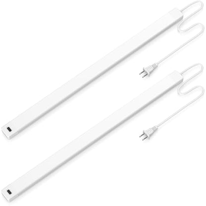 2pcs Hand Wave Under Cabinet Lights, 16" Under Counter Lighting with Dimmable and 4000K Natural White,Plug and Play,LED Lights for Kitchen Cabinet, Cupboard, Closet, Desk - color: 4000K-Natural White, size: 16inch-2Pack