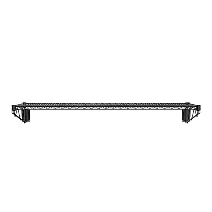 14" x 60" Black Epoxy Wire Wall Mount Shelf - color: Black, size: 14" x 60"