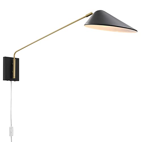 Journey 24" Swing Arm Wall Sconce - color: Black, size: 24" Swing Arm