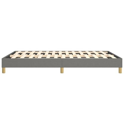 Full Size Upholstered Bed Frame, Modern Dark Gray Fabric Platform Bed with Durable Engineered Wood Support, Easy Assembly Foundation, Stylish Bedroom Furniture - size: Full