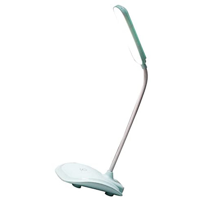 BestAlice LED Desk Lamp, Dimmable Desk Light Reading Lamp with USB Charging Port, Foldable LED Table Lamp Touch Control 3 Level Color Eye Caring Study Office Lamp for Bedroom(Cyan)