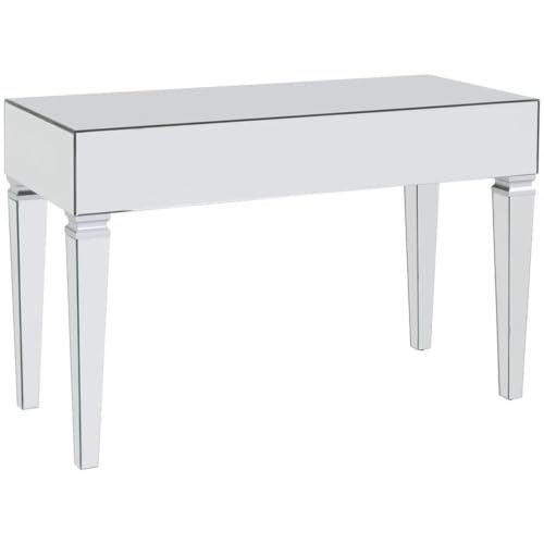 SEI FURNITURE Darien Mirrored Desk, Silver