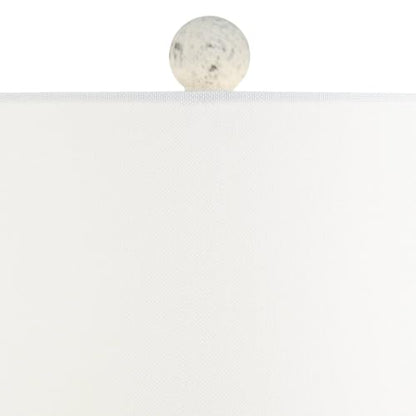 360 Lighting 23" High Small Mid Century Modern Coastal Accent Table Lamp Handcrafted Sandstone Finish Ceramic Single White Shade Living Room Bedroom Bedside Nightstand House Office Colors May Vary